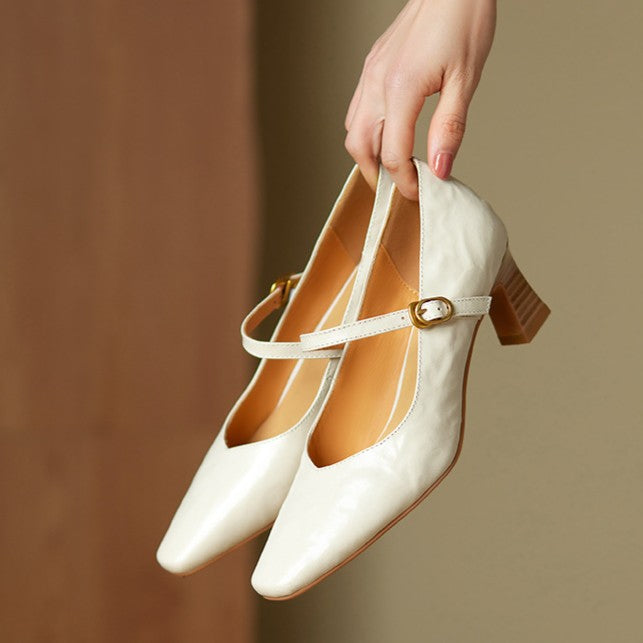 Orvane Mary Jane Leather Pumps