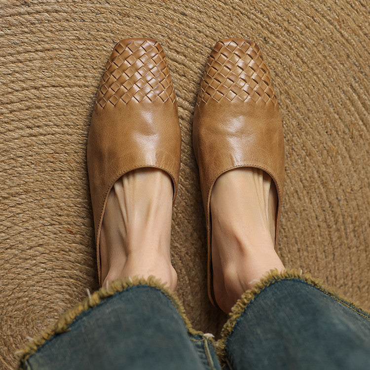 Viola Geniune Leather Mules