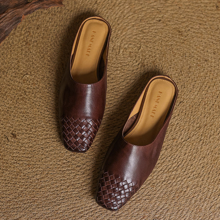 Viola Geniune Leather Mules