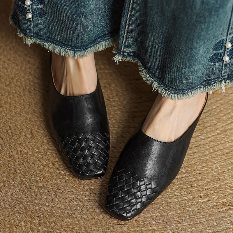 Viola Geniune Leather Mules