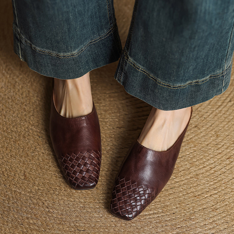 Viola Geniune Leather Mules