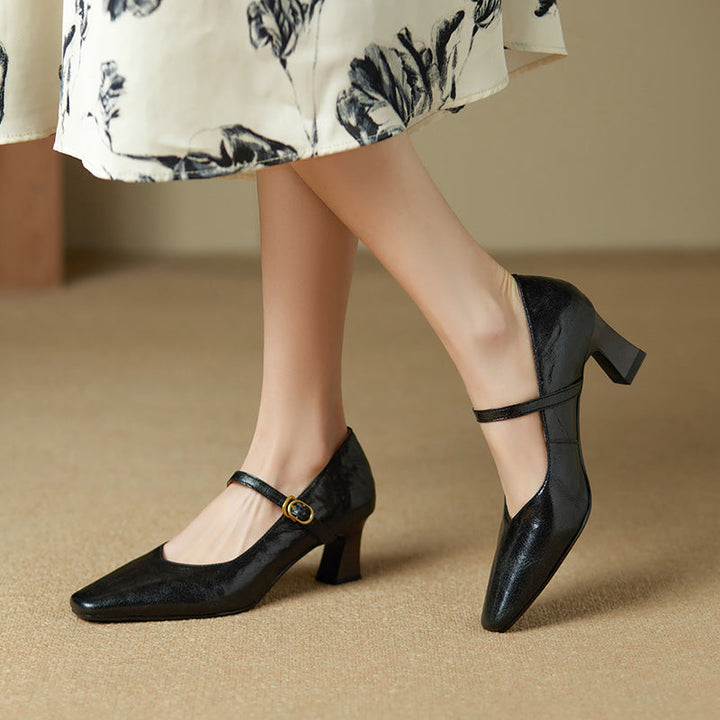 Orvane Mary Jane Leather Pumps