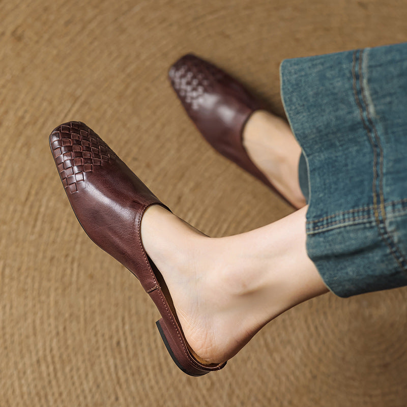 Viola Geniune Leather Mules